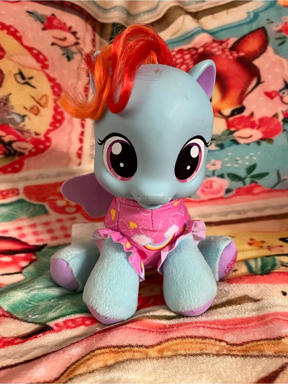 🌈 My Little Pony MLP Rainbow Dash So Soft Sweetie Talking Stuffy Plushie RARE